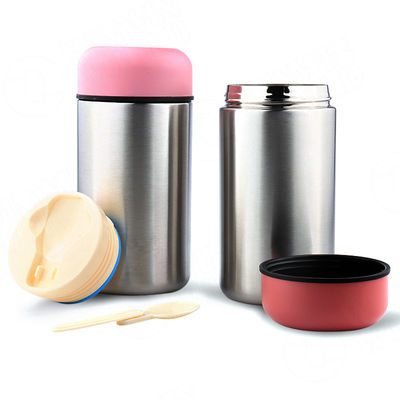 ποιότητας  350ml / 500ml Stainless Steel Insulated Lunch Box Nature Color High Food Safety εργοστάσιο