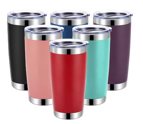 20 OZ Ατσάλινο Απομονωμένο Κουτί κρασιού Βιώσιμη σκόνη επικαλυμμένη