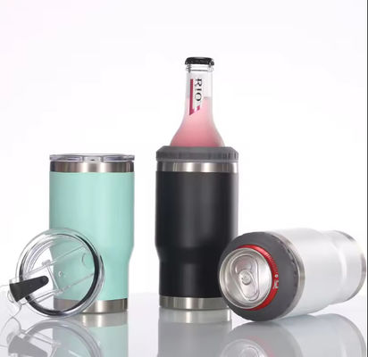 14oz 3 σε 1 Custom OEM καφέ Tumbler Mug Cola Κρατητής ανοξείδωτου χάλυβα μπύρα κουτί ψυκτικό