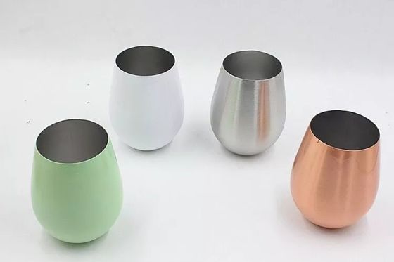 Μονωμένα γυαλιά κρασιού μπουκαλιών 18oz 500ml χρώματος φύσης ανοξείδωτο