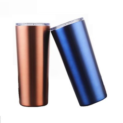17oz κόκκινος μπλε πάγος ανατροπέων καφέ ανοξείδωτου/καυτές κούπες ποτών με τα άχυρα