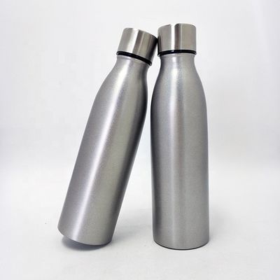 17oz ανοξείδωτο αθλητικό μπουκάλι χρώματος φύσης, κενό αθλητικό μπουκάλι με το λαϊκό επάνω καπάκι