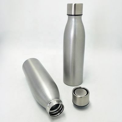 17oz ανοξείδωτο αθλητικό μπουκάλι χρώματος φύσης, κενό αθλητικό μπουκάλι με το λαϊκό επάνω καπάκι