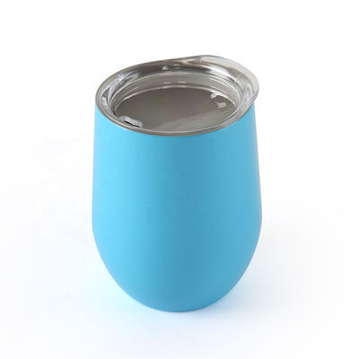 12oz το προσαρμοσμένο φλυτζάνι λογότυπο κρασιού ανοξείδωτου τύπωσε την υψηλή ασφάλεια με το καπάκι
