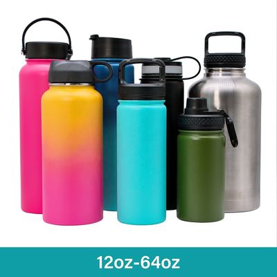 12oz - 64oz μονωμένο ανοξείδωτο μπουκαλιών κενό που μονώνεται διπλοτειχισμένο