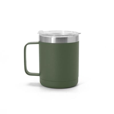 10oz ελεύθεροι προσαρμοσμένοι επαναχρησιμοποιήσιμοι ανατροπείς κουπών BPA καφέ ανοξείδωτου