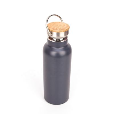 500ml 17oz προσωποποίησε τη μονωμένη γκρίζα σκόνη μπουκαλιών νερό ντύνοντας το μέγεθος 7.8*23cm