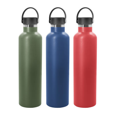 18oz 21oz 24oz σκουπίζουν το μονωμένο μπουκάλι, στενό λογότυπο αποτύπωσης σε ανάγλυφο στοματικών φιαλών με ηλεκτρική σκούπα